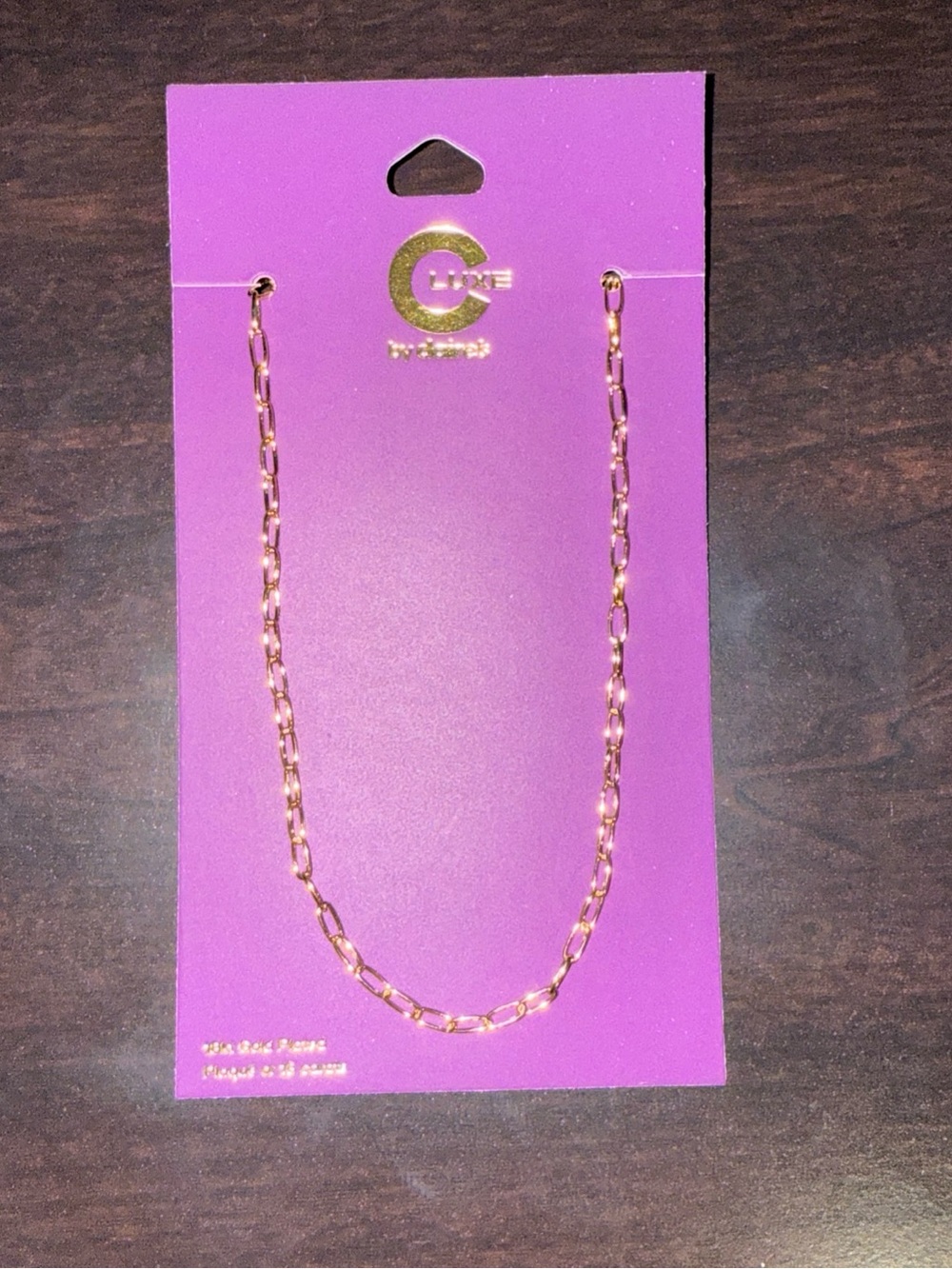 Women's C Luxe by Claire's 18 K Gold  Plated Chain Necklace